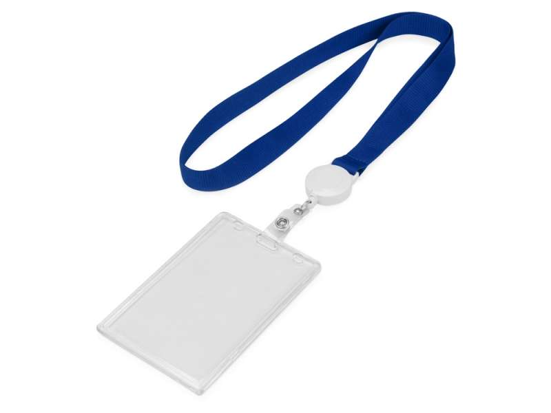 Ланьярд с ретрактором, синий №2