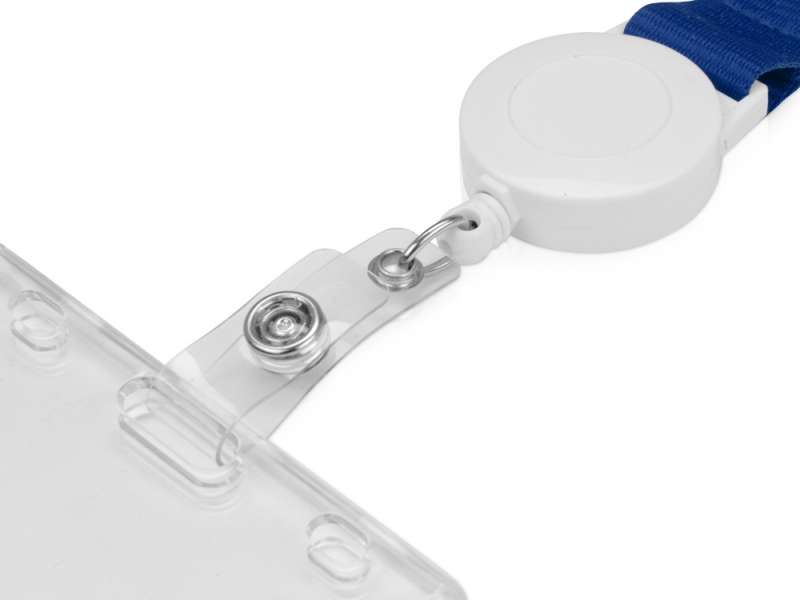 Ланьярд с ретрактором, синий №3