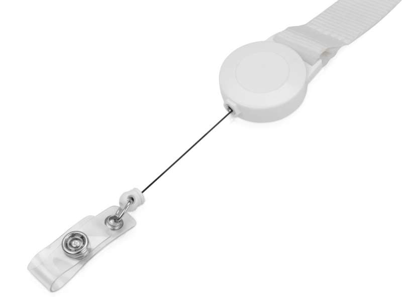 Ланьярд с ретрактором, белый №4