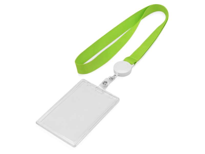 Ланьярд с ретрактором, зеленое яблоко №2