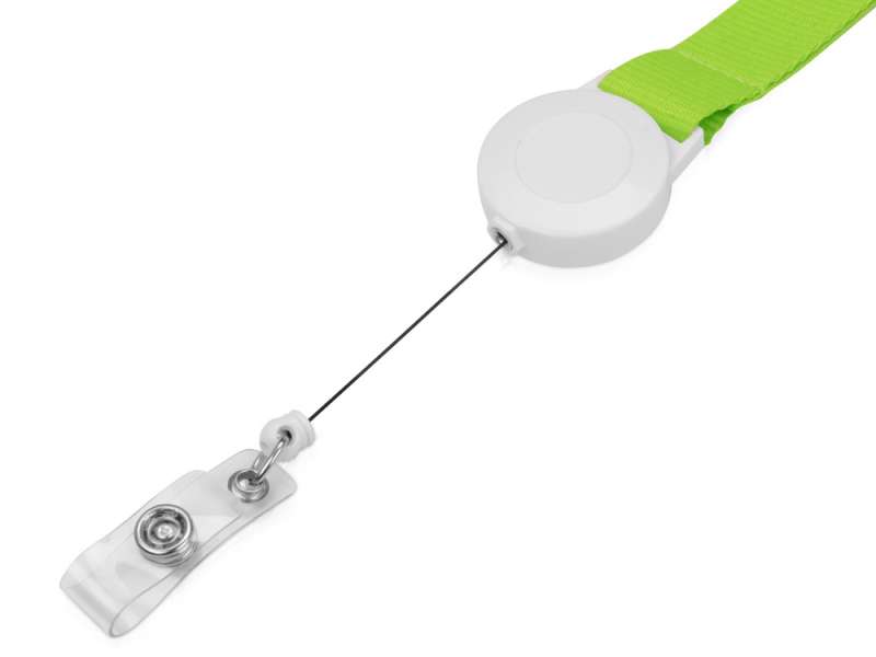 Ланьярд с ретрактором, зеленое яблоко №4