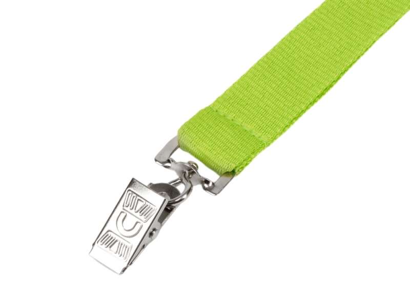 Ланъярд из RPET с клипом, зеленое яблоко №2