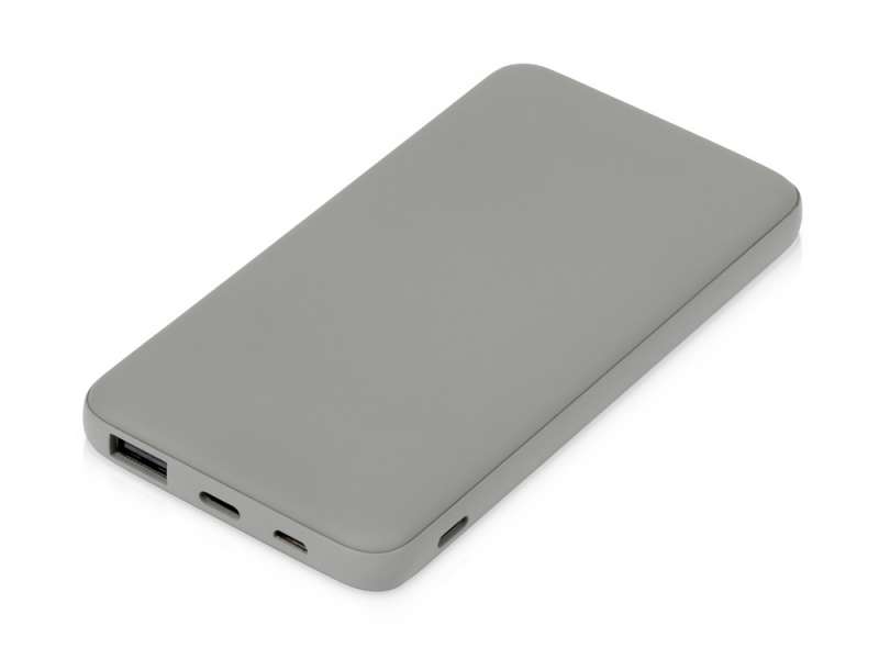 Подарочный набор c пластиковой ручкой, повербанком С2, 10000 mAh, серый №3