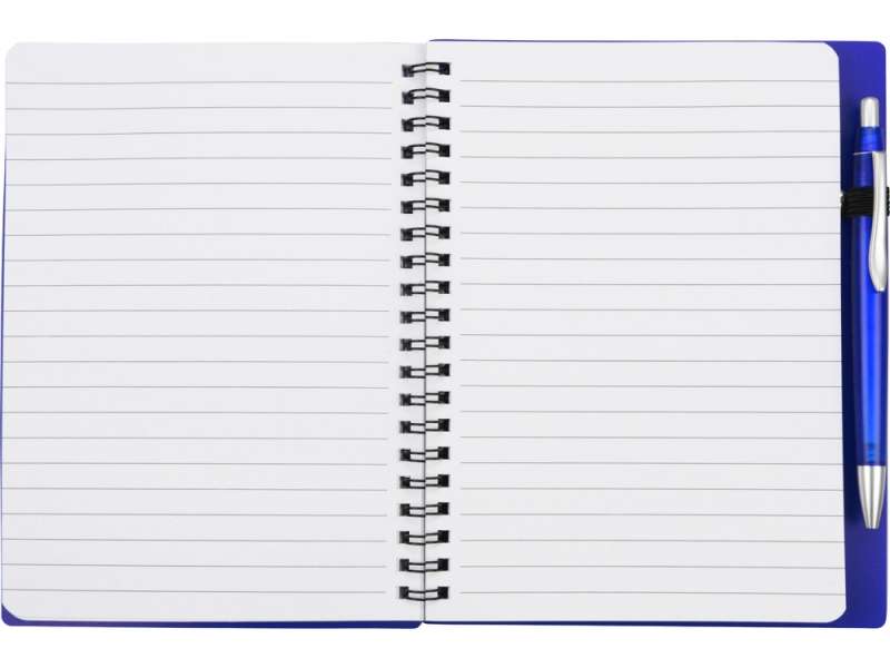Блокнот Контакт с ручкой, синий №5
