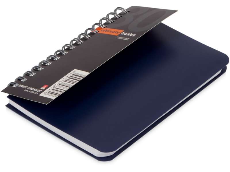 Бизнес - блокнот А6 (99 х 139 мм.) Офис-Лайн 80 л., синий №2