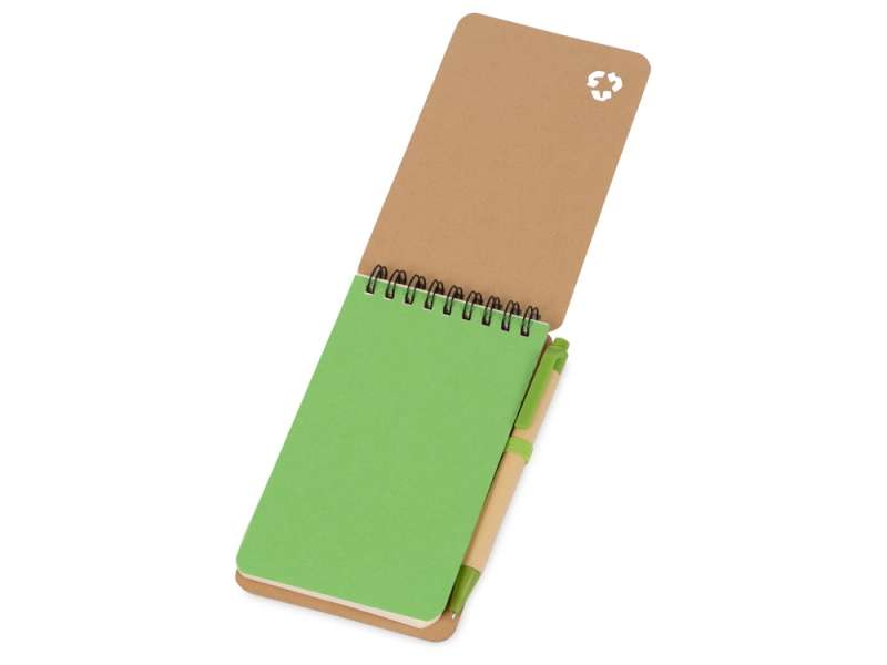 Набор канцелярский с блокнотом и ручкой Masai, зеленое яблоко №2