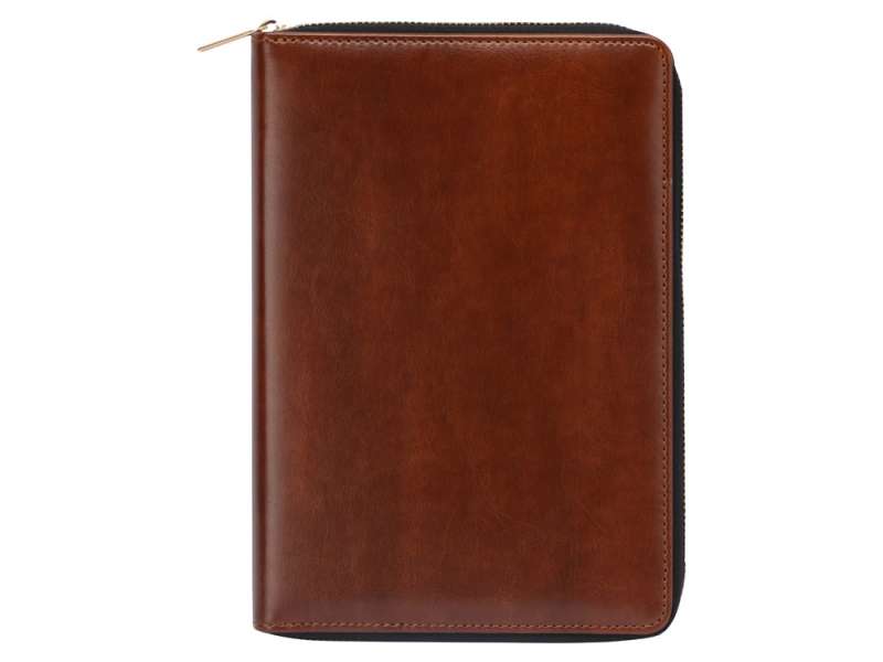 Бизнес-блокнот на молнии А5 Fabrizio, 80 листов,  коричневый №6