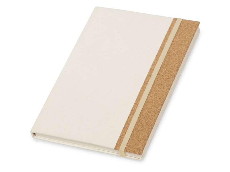 Блокнот из молочной бумаги и пробки A5 Milky, натуральный Блокнот из молочной бумаги и пробки A5 Milky, натуральный