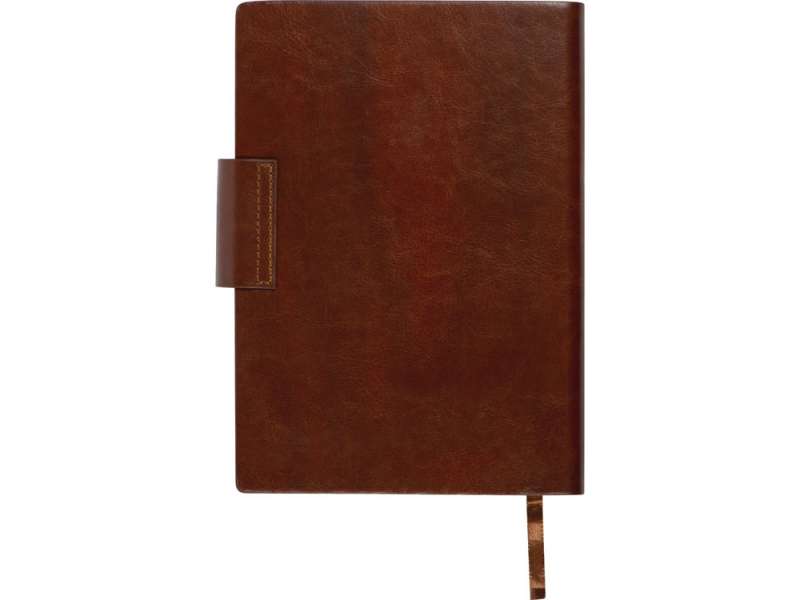 Бизнес блокнот А5 Monoi с клапаном, твердая обложка, 128 листов, коричневый №3