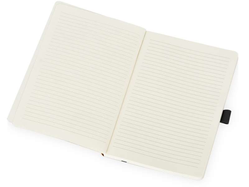 Блокнот Sevilia Soft, гибкая обложка из крафта A5, 80 листов, крафтовый/черный №3