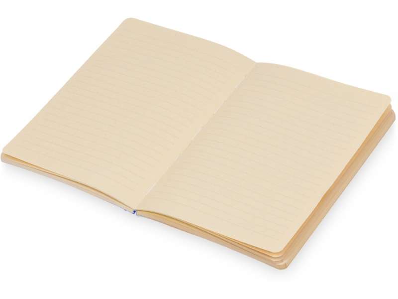 Блокнот А5 из переработанного тростника и RPET Adiantum, 80 листов, гибкая обложка, синий №5