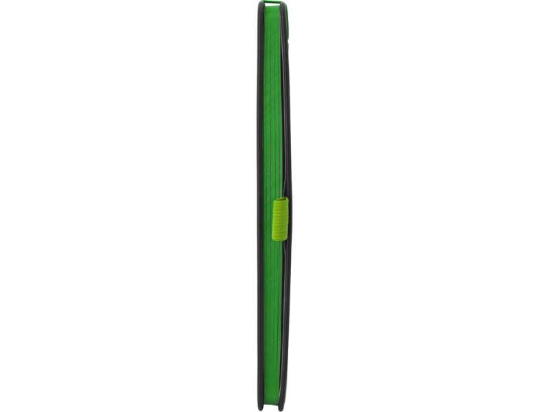 Блокнот ColorNote Black, твердая обложка A5, 80 листов, черный с зеленым яблоком №4