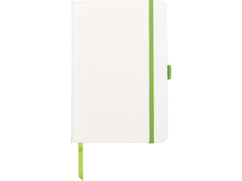 Блокнот ColorNote White, твердая обложка A5, 80 листов, белый и зеленое яблоко №2