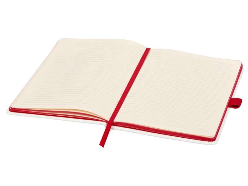 Блокнот ColorNote White, твердая обложка A5, 80 листов, белый с красным №3