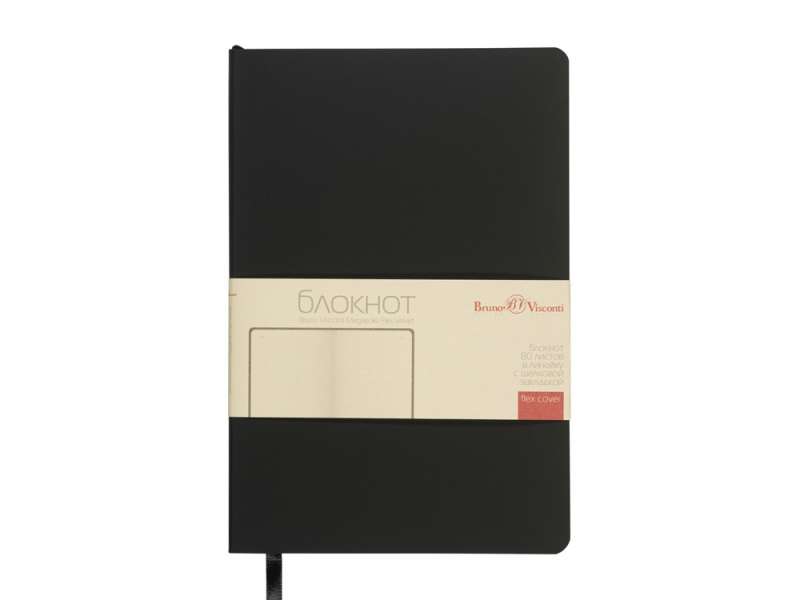 Блокнот А5 Megapolis Flex Velvet, черный №3