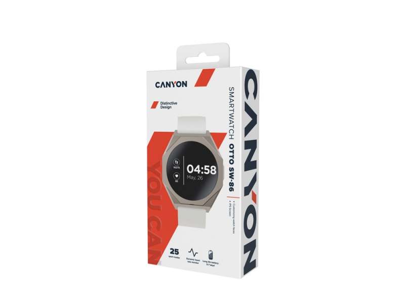 Смарт-часы CANYON Otto SW-86, белый №6