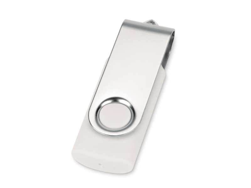 Флеш-карта USB 2.0 2 Gb Квебек, белый Флеш-карта USB 2.0 2 Gb Квебек, белый