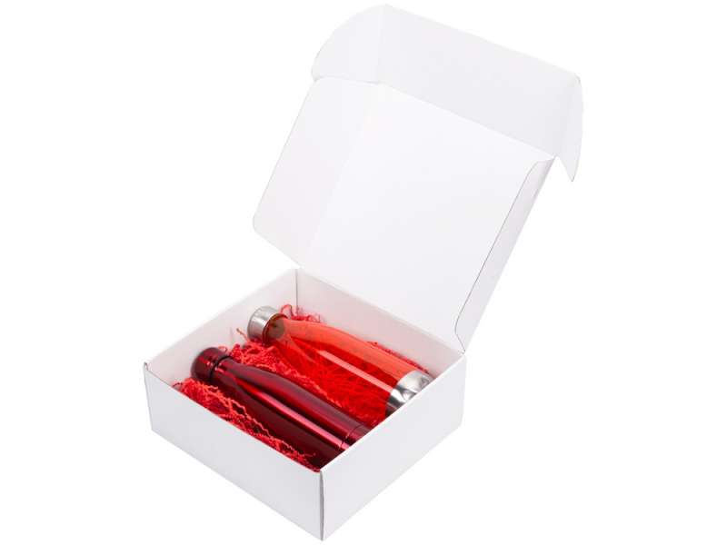 Подарочный набор из термобутылки и бутылки Bottle set, красный №2