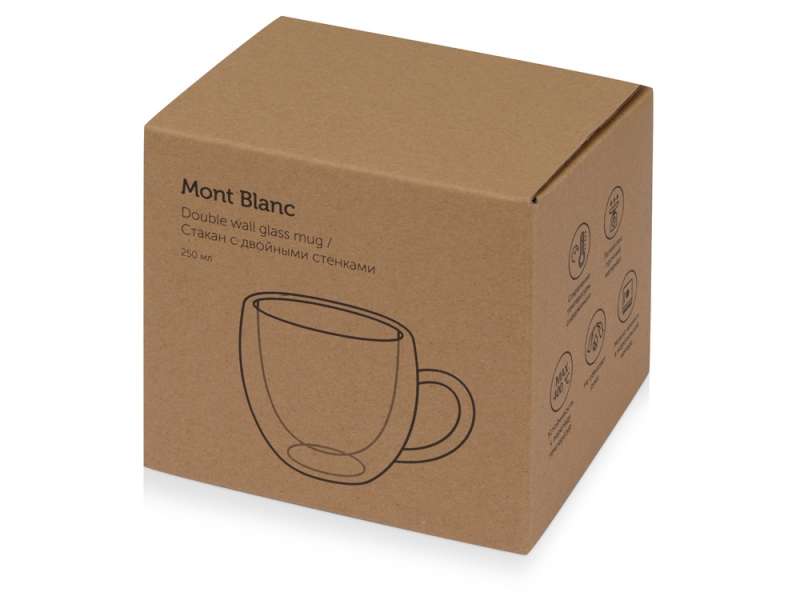 Кружка с двойными стенками Mont Blanc полукруглый, с ручкой 250 мл (Р) №5