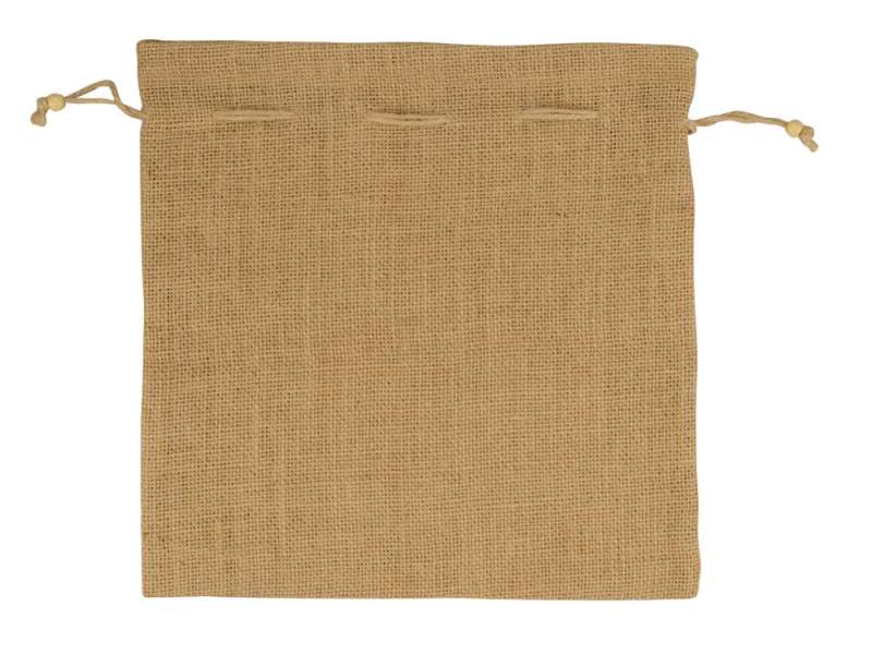 Мешочек подарочный, джут, большой, натуральный №2