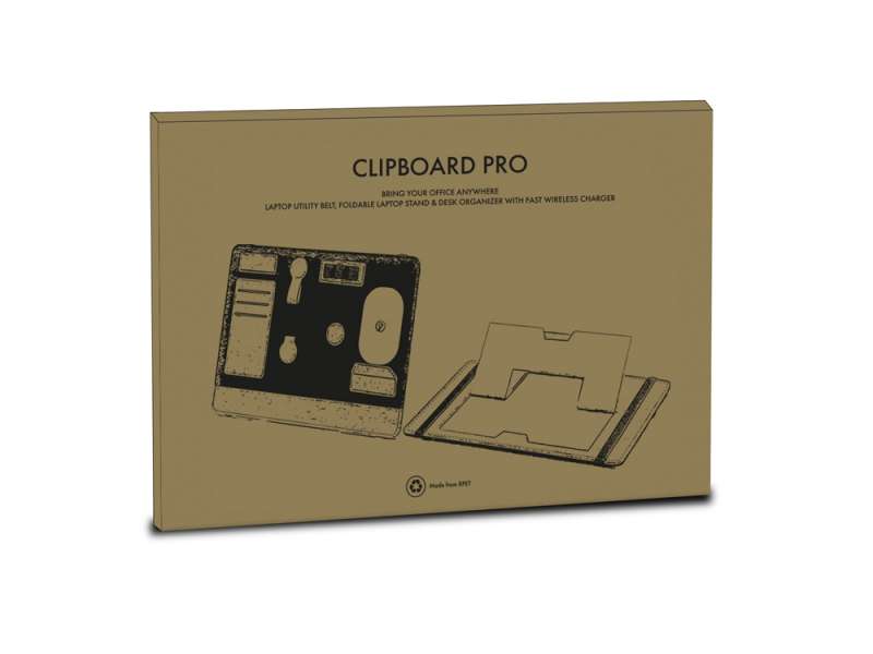 Складная подставка для ноутбука и органайзер для аксессуаров Clipboard Pro №5
