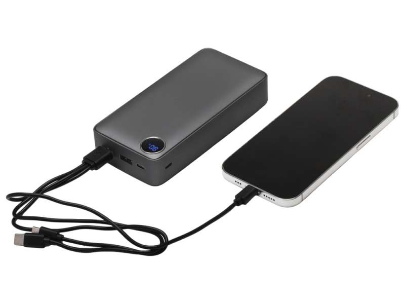 Внешний аккумулятор Mild Pro c быстрой зарядкой QC/PD, 20 000 mAh, серый №9
