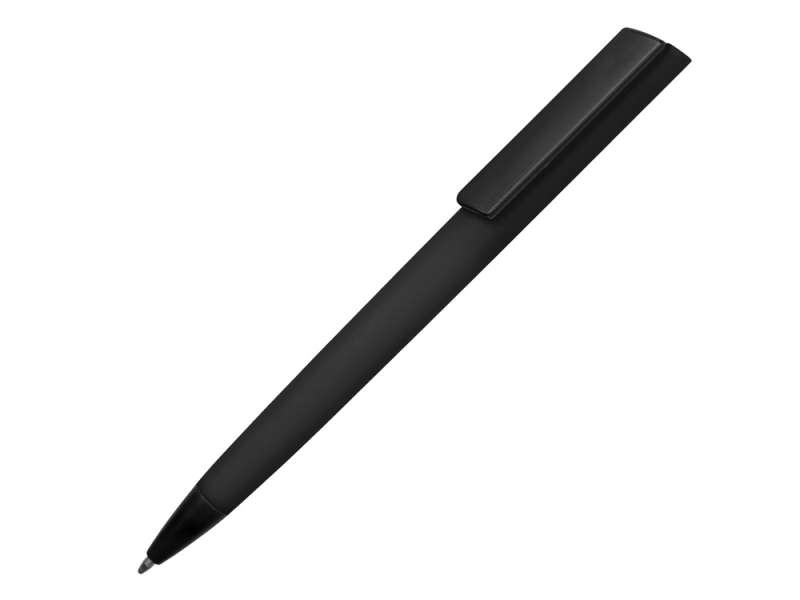 Ручка пластиковая шариковая C1 софт-тач, черный Ручка пластиковая шариковая C1 софт-тач, черный