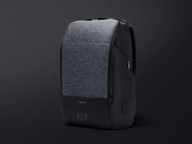 Антикражный рюкзак FlexPackPro для ноутбука 15.6, серый/черный №15