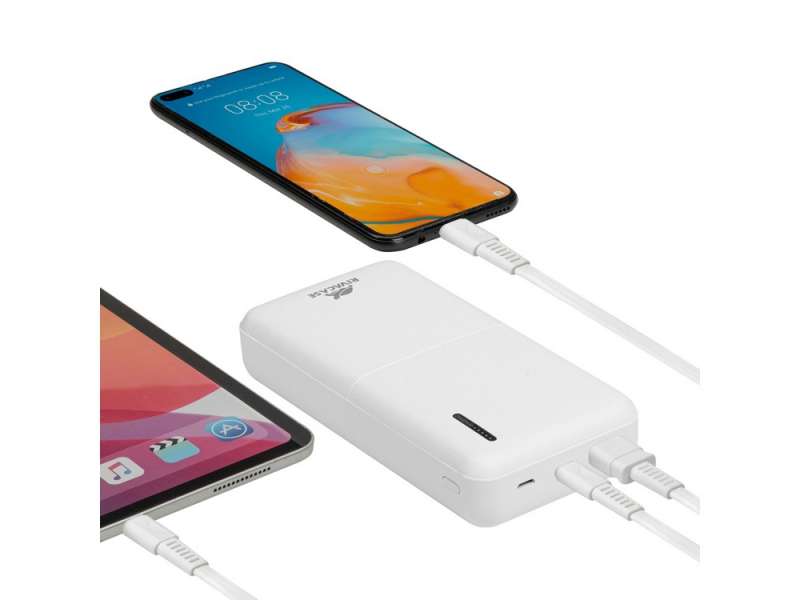 RIVACASE VA2571 (20000 мАч) QC/PD внешний аккумулятор, белый 12/24 №5