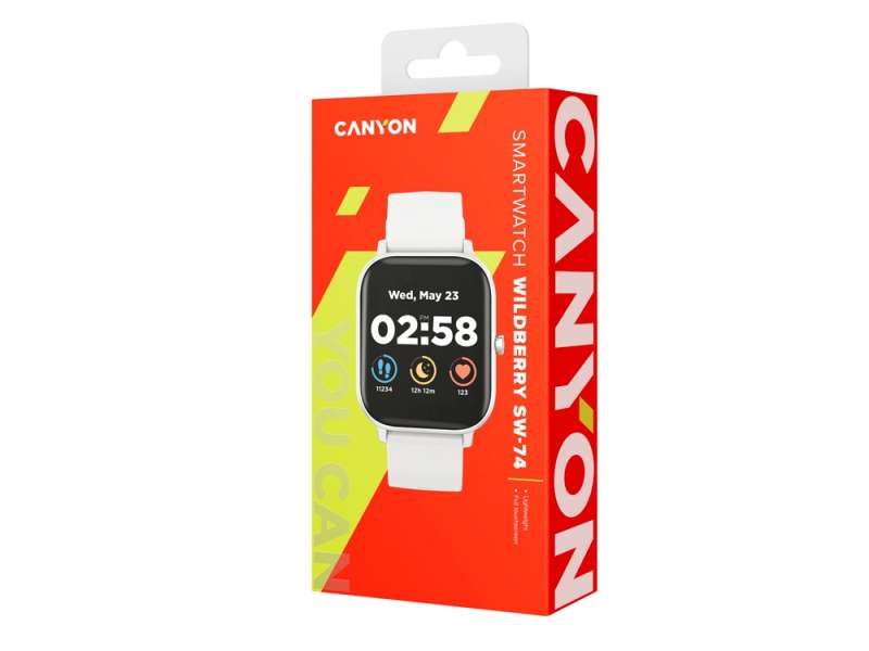 Смарт-часы Canyon SW-74 Wildberry , IP67, серебристый (Р) №6