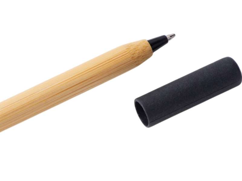 Вечный карандаш и ручка из бамбука Black bamboo, натуральный и черный №5