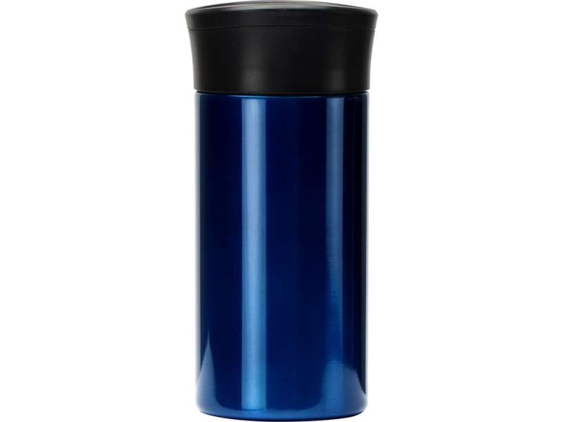 Вакуумная термокружка с кнопкой Upgrade, Waterline, тубус, темно-синий №6