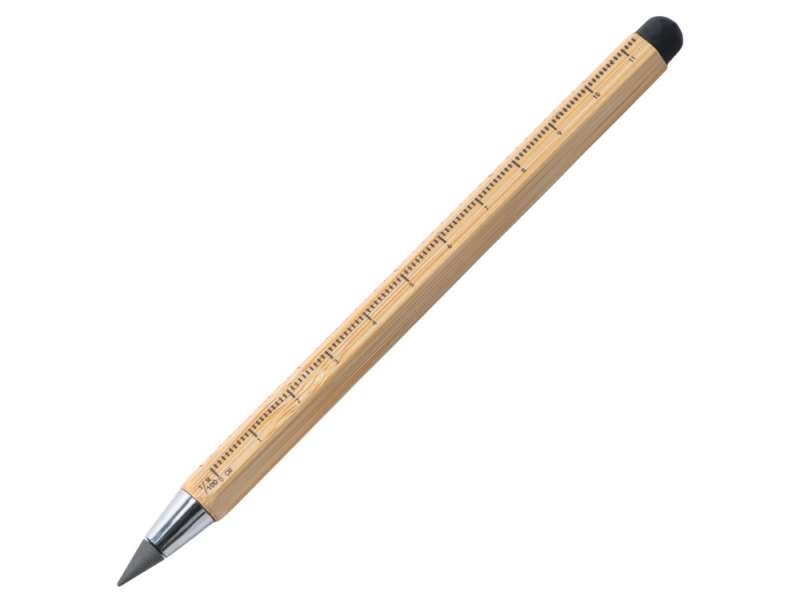 Вечный карандаш Sicily Bamboo из бамбука со стилусом и линейкой Вечный карандаш Sicily Bamboo из бамбука со стилусом и линейкой