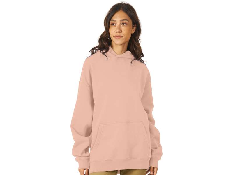 Толстовка с капюшоном оверсайз Berlin унисекс, лосось №12