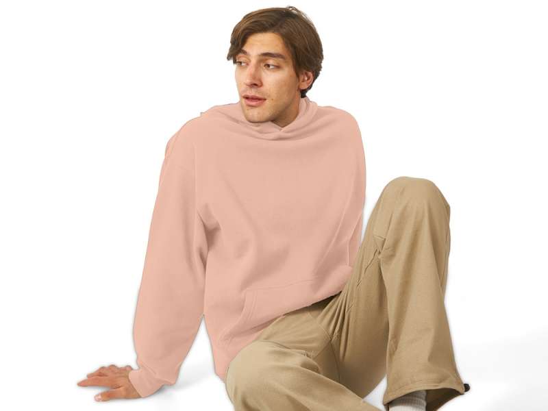 Толстовка с капюшоном оверсайз Berlin унисекс, лосось №11