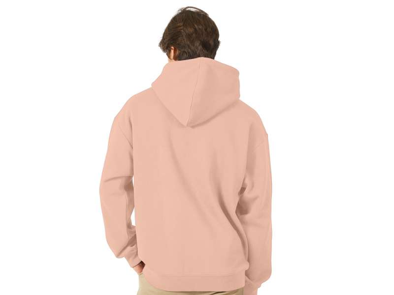 Толстовка с капюшоном оверсайз Berlin унисекс, лосось №10