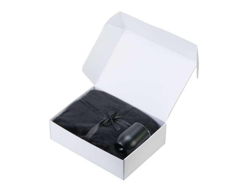 Подарочный набор Dreamy hygge 2.0 с пледом и термокружкой, черный №2