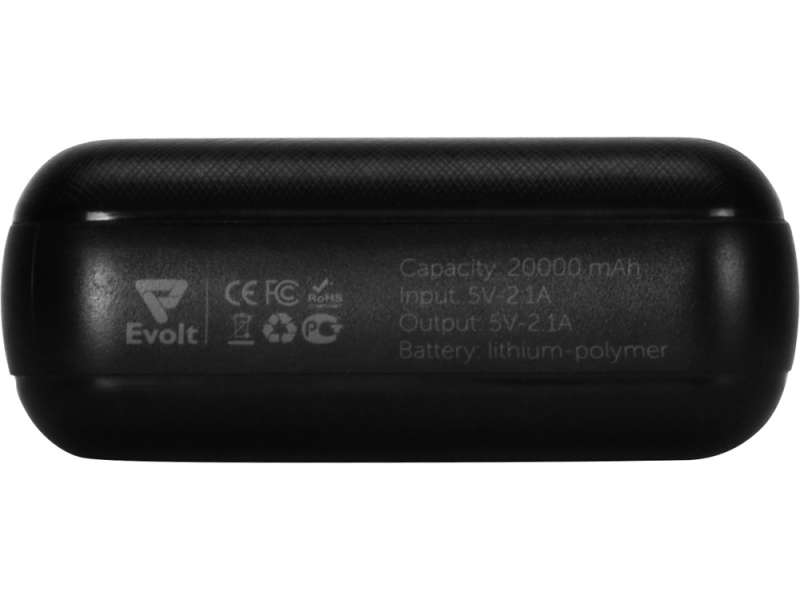 Портативное зарядное устройство Elec, 20000 mAh, черный №7