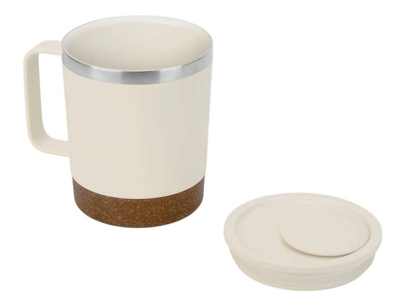 Стальная кружка с двойными стенками Swipe, белый0,00 №9