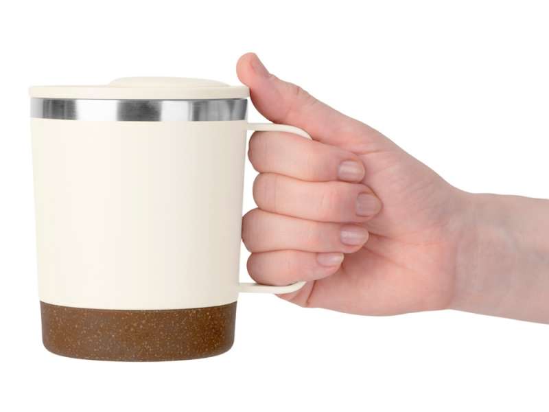 Стальная кружка с двойными стенками Swipe, белый0,00 №2