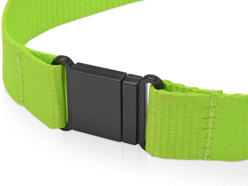 Ланьярд с карабином и замком безопасного разрыва, зеленое яблоко №3
