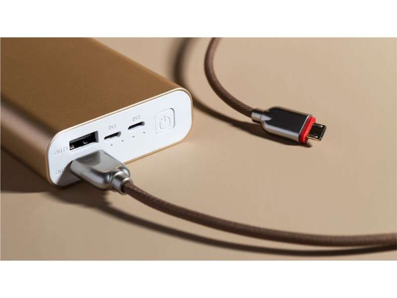 Внешний аккумулятор Rombica NEO AZ220G Quick, 22000 mAh, золотистый №4
