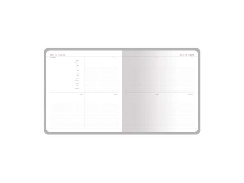 Еженедельник с каменной бумагой А5+ Carrara, красный №8