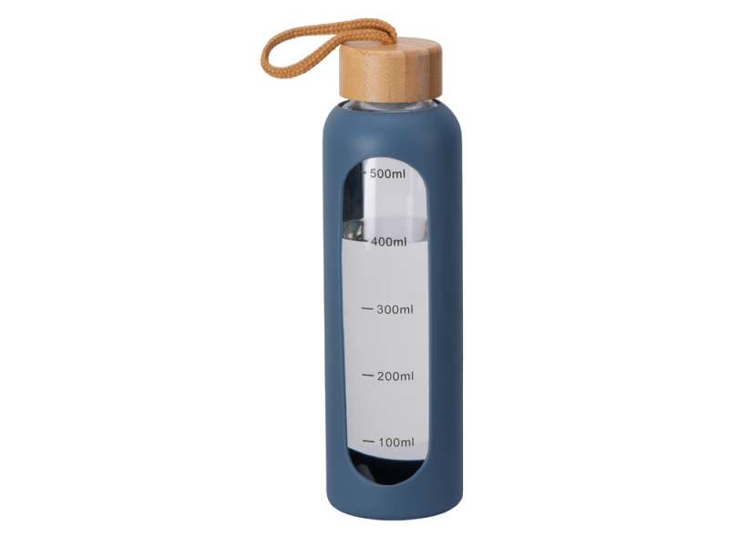 Бутылка из боросиликатного стекла Hangy, 550 мл, индиго №2