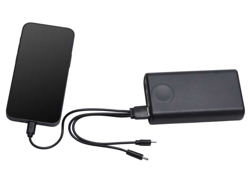 Внешний беспроводной аккумулятор 2-в-1 с функцией зарядки Apple Watch, QC/PD AtomIQ, 10000 мАч, черный №6