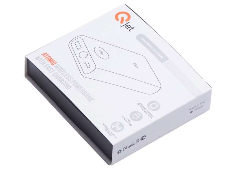 Внешний беспроводной аккумулятор 2-в-1 с функцией зарядки Apple Watch, QC/PD AtomIQ, 10000 мАч, черный №3