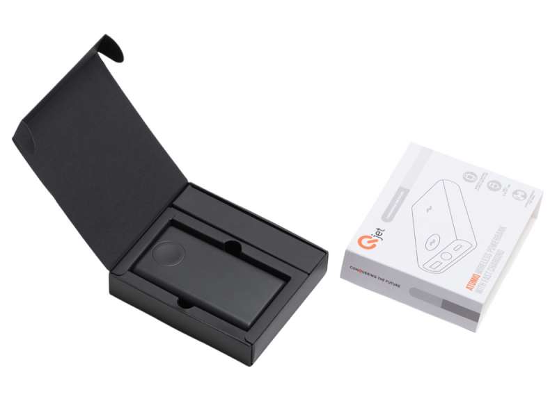 Внешний беспроводной аккумулятор 2-в-1 с функцией зарядки Apple Watch, QC/PD AtomIQ, 10000 мАч, черный №2