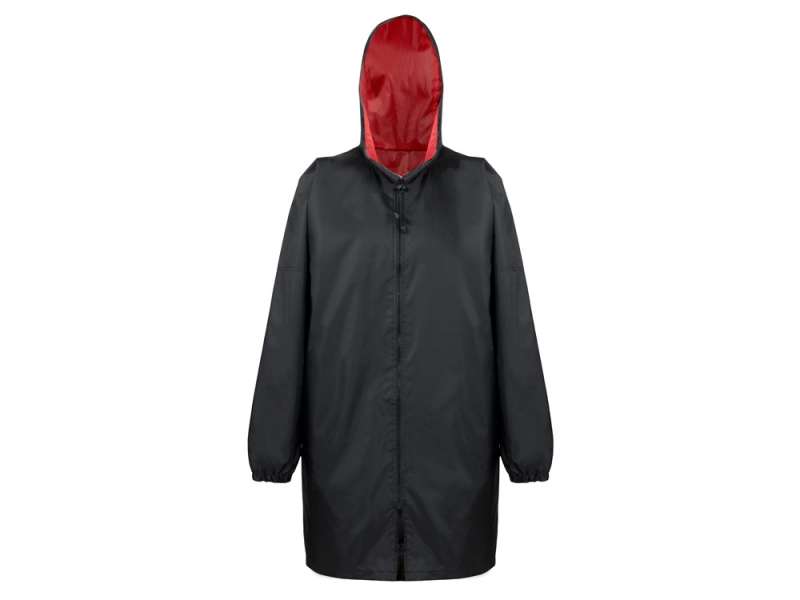 Дождевик Bi-color унисекс, красный/черный