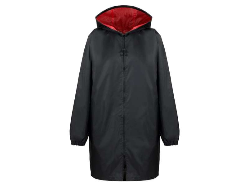 Дождевик Bi-color унисекс, красный/черный №10