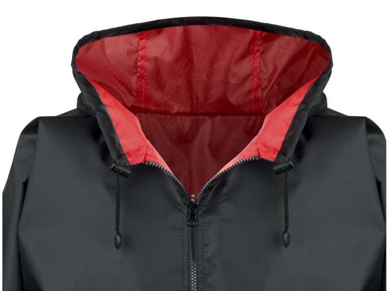 Дождевик Bi-color унисекс, красный/черный №6
